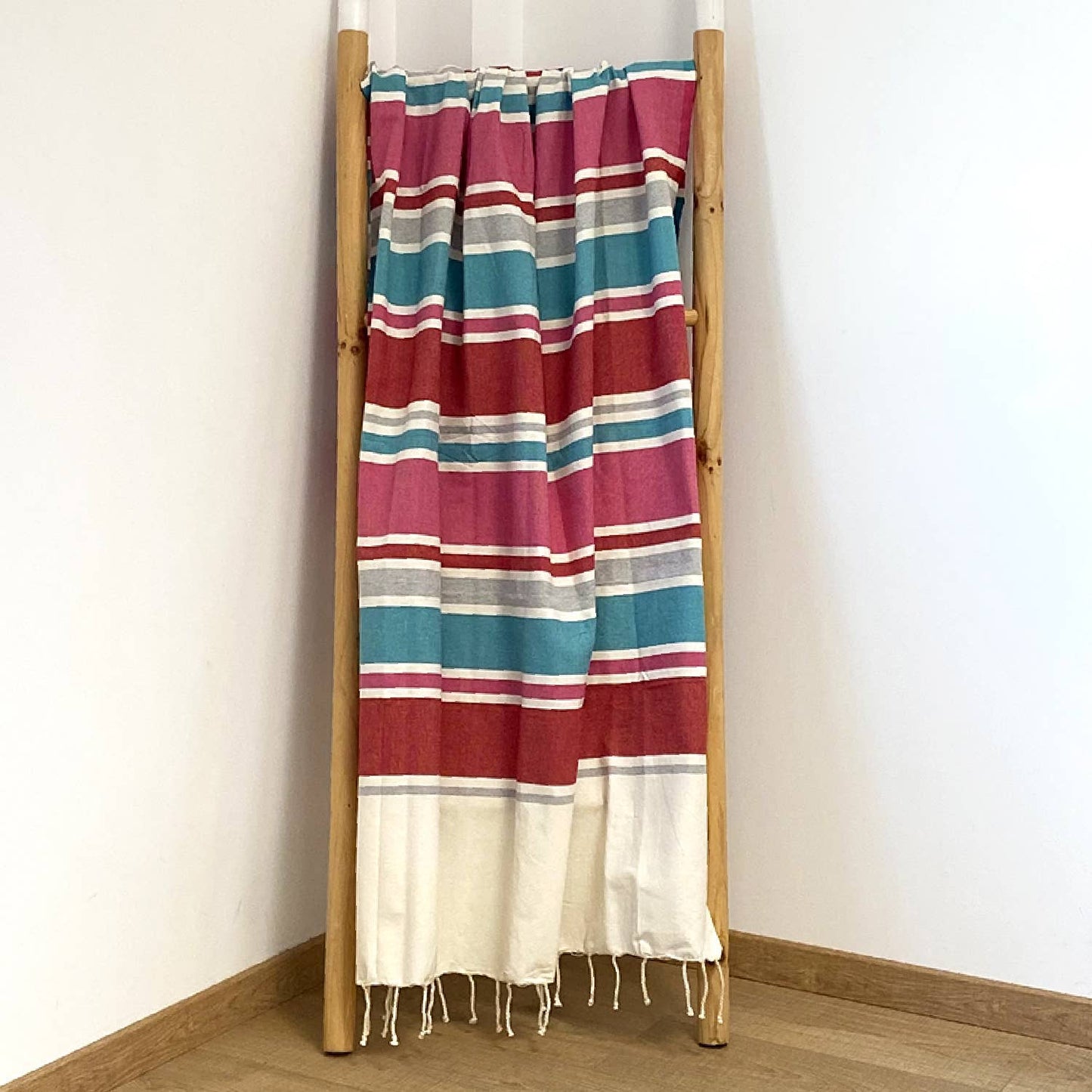 Traditional flat fouta Hélios 100x200: Chocolate