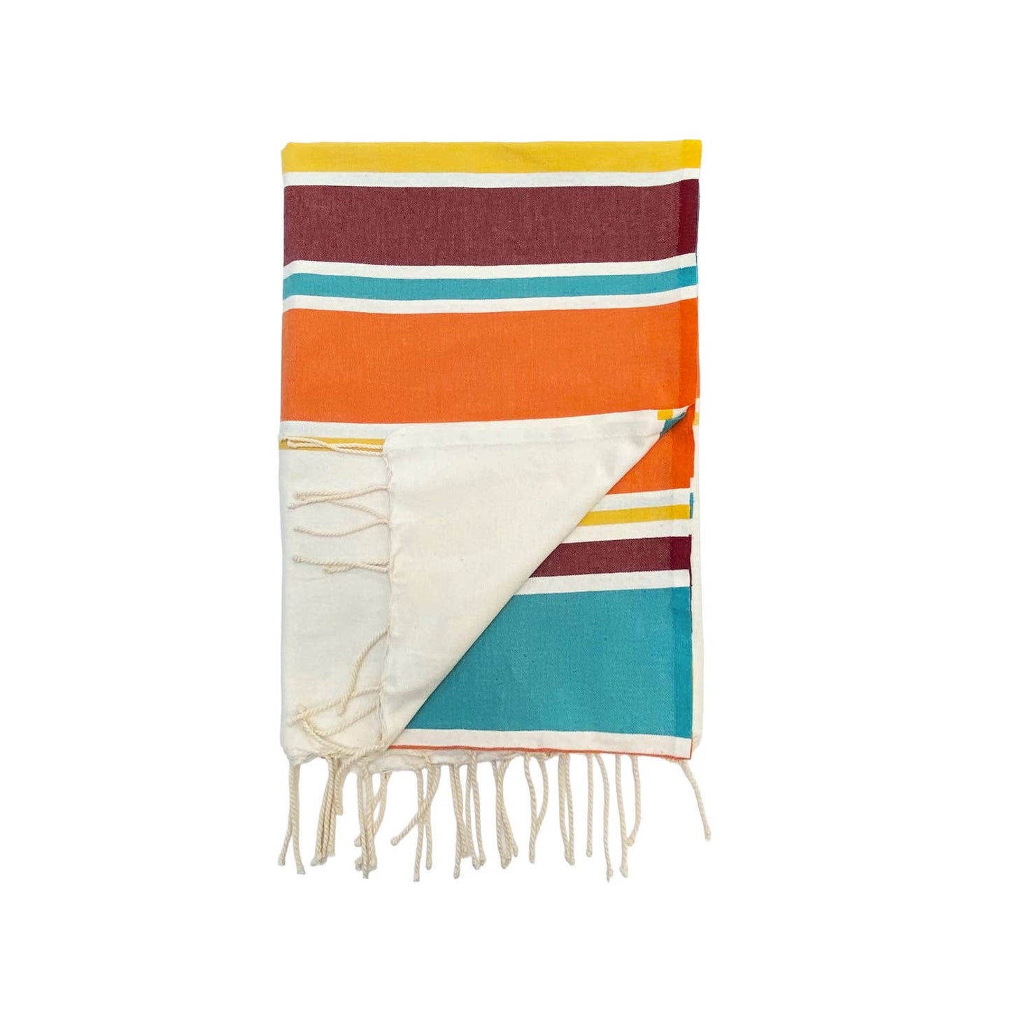 Traditional flat fouta Hélios 100x200: Chocolate
