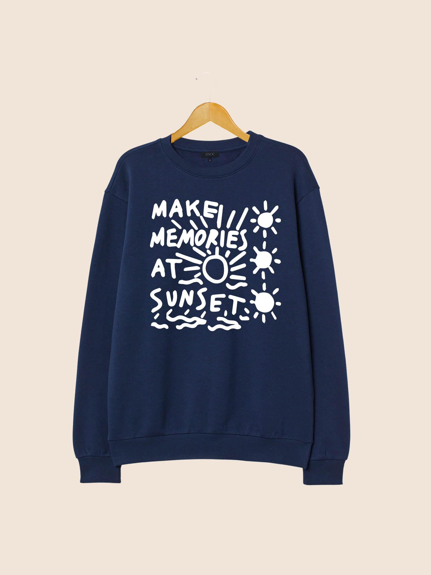 SUNSET LOVERS SWEATSHIRT: Light pink / M