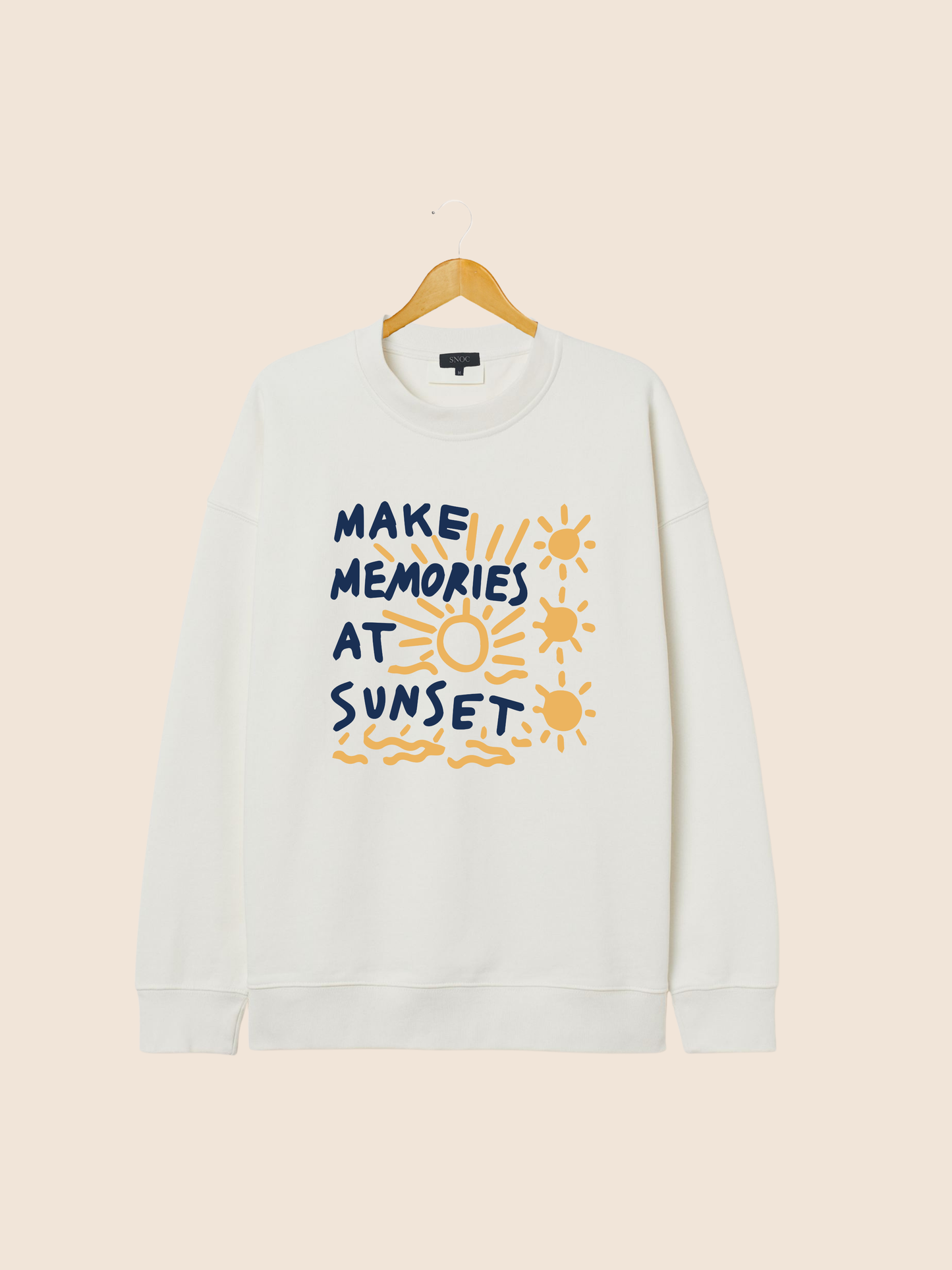 SUNSET LOVERS SWEATSHIRT: Light pink / M