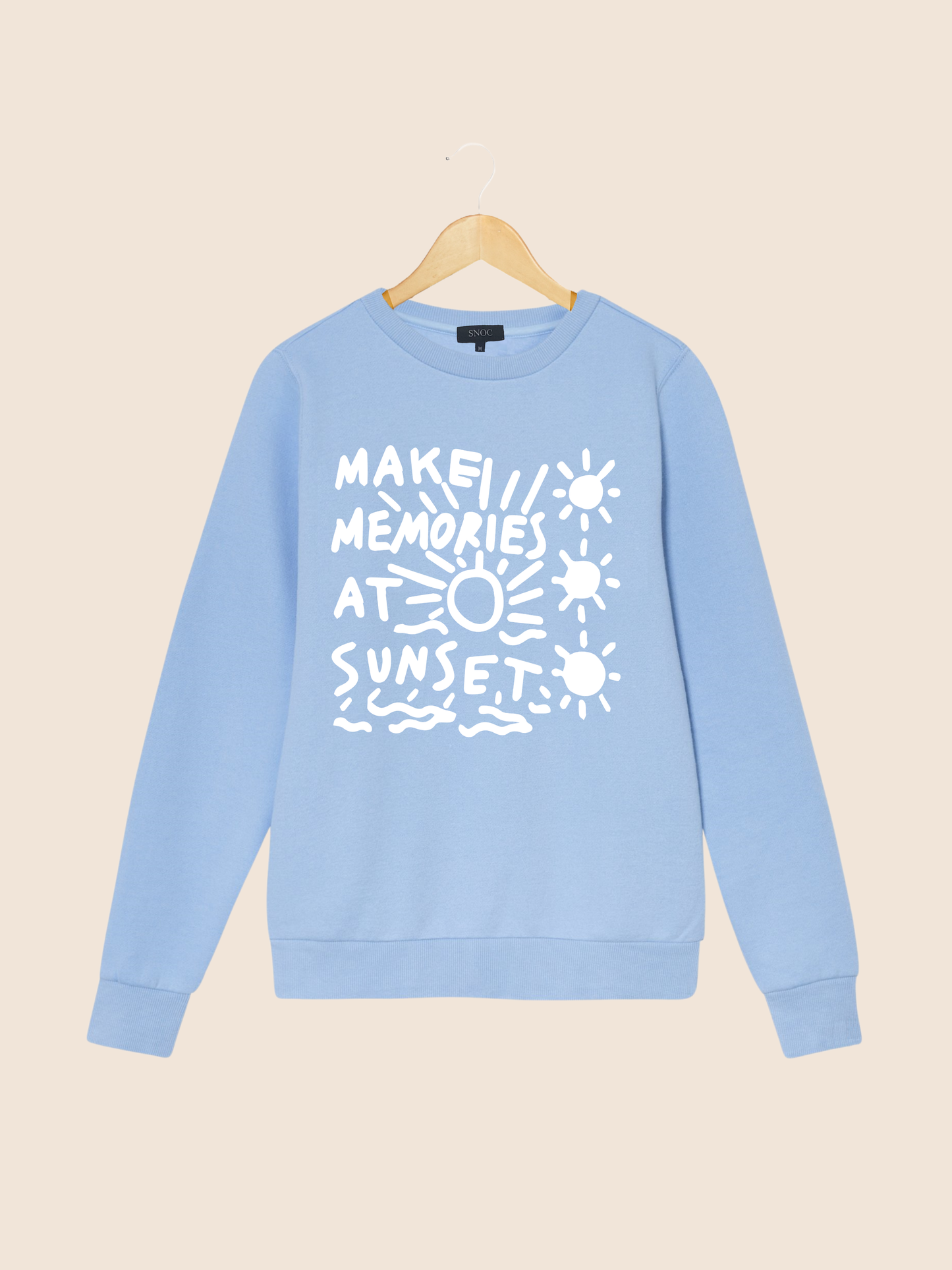 SUNSET LOVERS SWEATSHIRT: Light pink / M