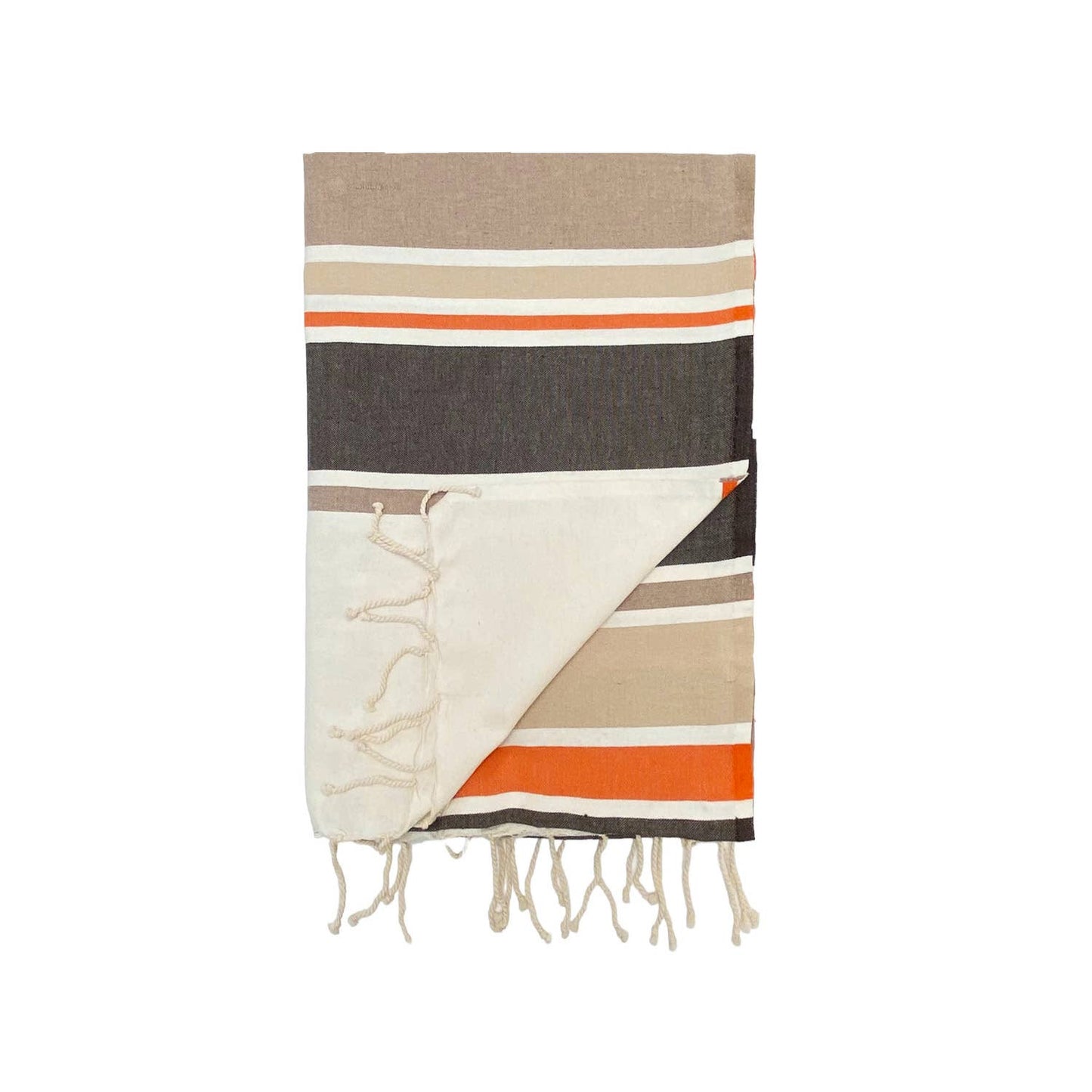 Traditional flat fouta Hélios 100x200: Chocolate