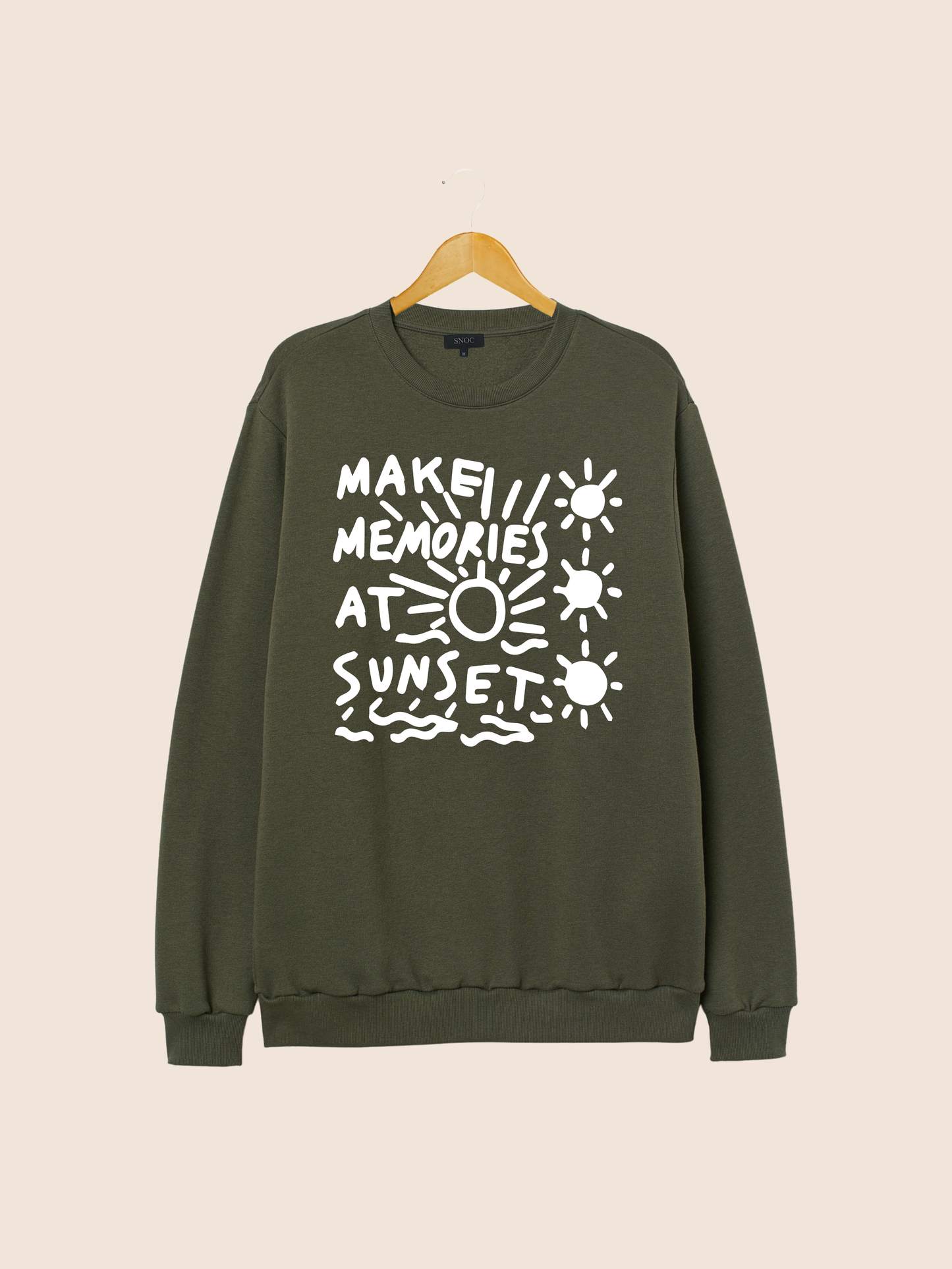 SUNSET LOVERS SWEATSHIRT: Light blue / XXL