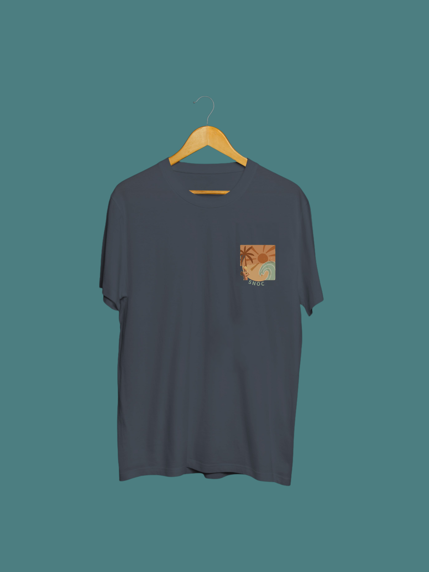 SNOC SUN T-SHIRT: Navy blue / M