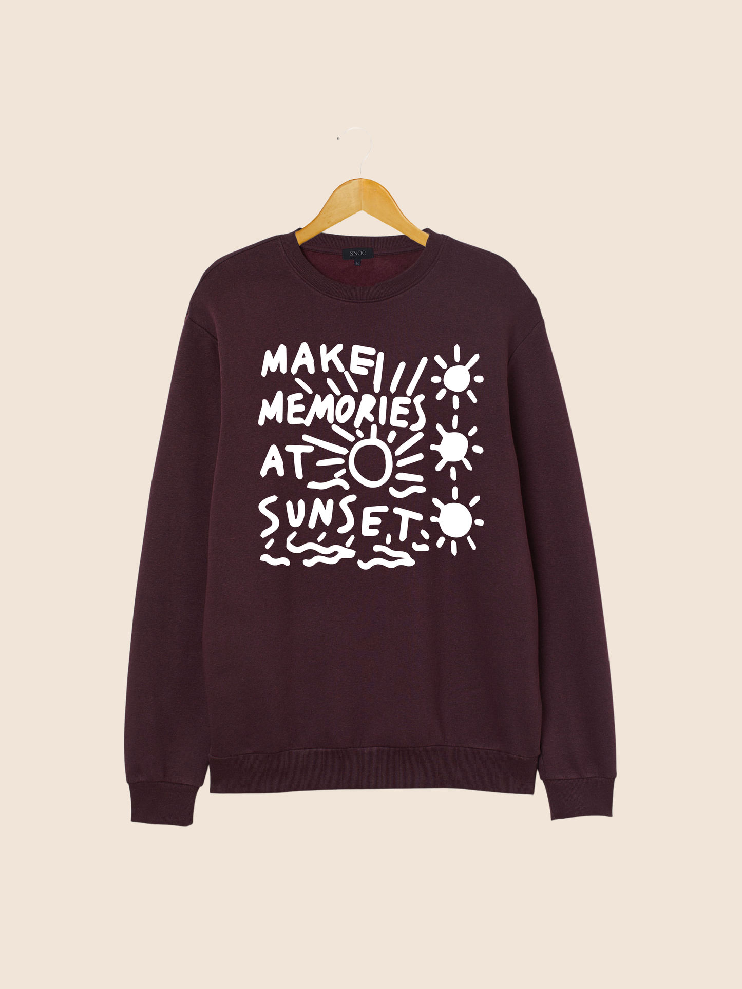 SUNSET LOVERS SWEATSHIRT: Light pink / M