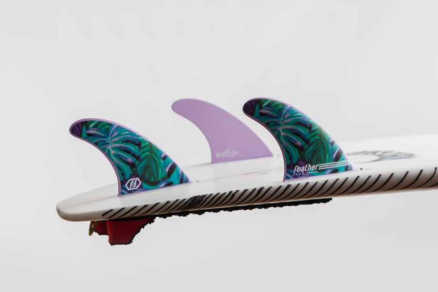 FEATHER FINS Athlete series MAUD LE CAR fixation Futures Taille SMALL