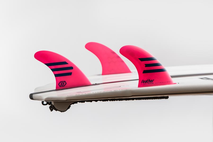 FEATHER FINS Ultralight fixation FCS 1 PINK Taille S