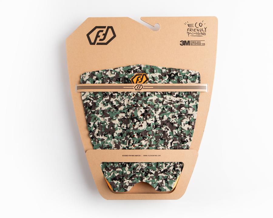 FEATHER FINS PAD SURF 3 pièces CAMOUFLAGE Vert