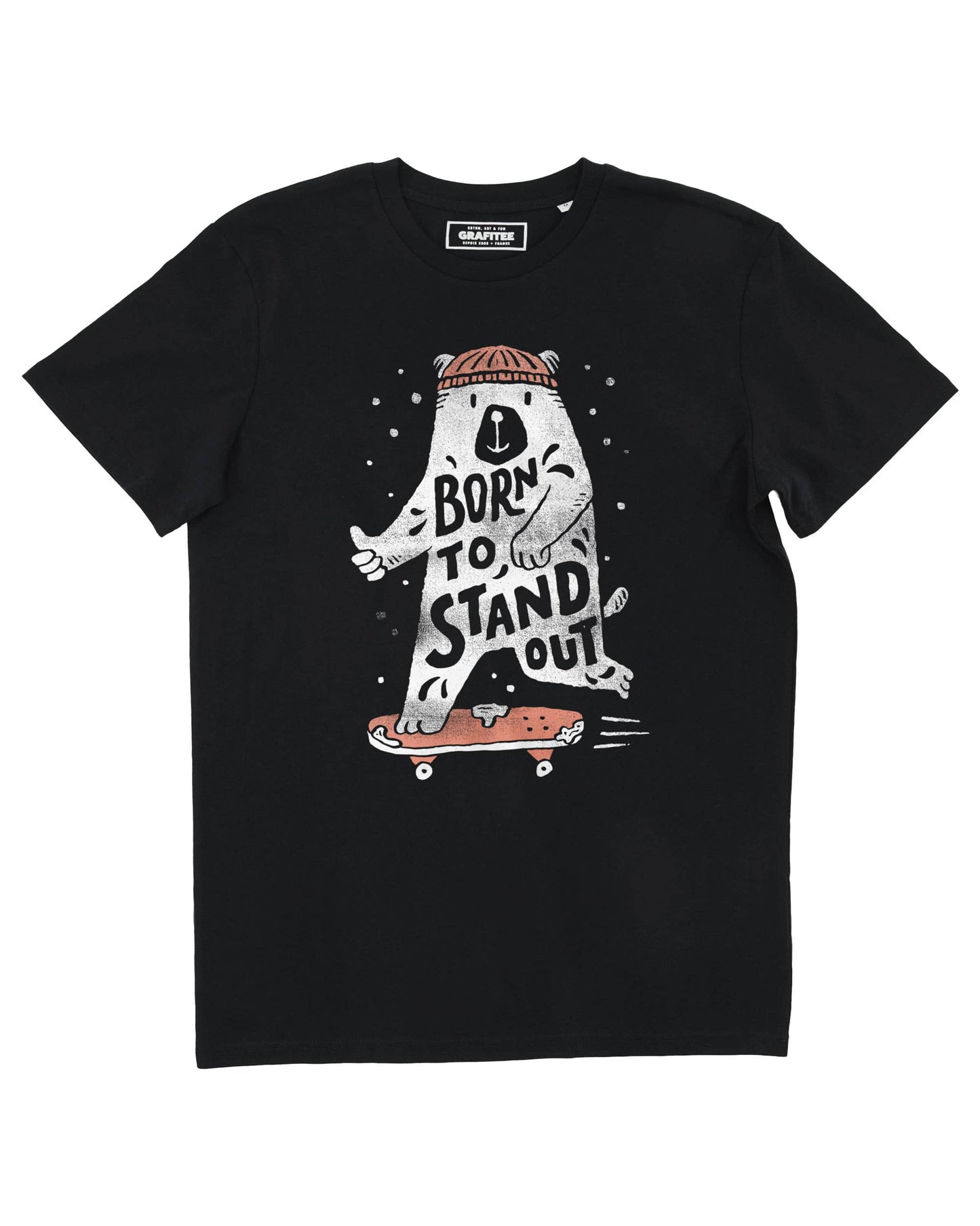 Born To Stand Out Tee - Skateboard Graphic Tee: XXL