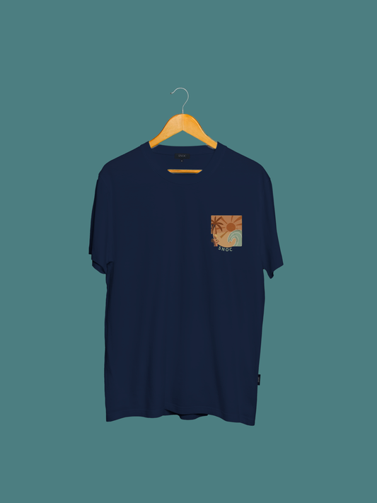 SNOC SUN T-SHIRT: Navy blue / XXL
