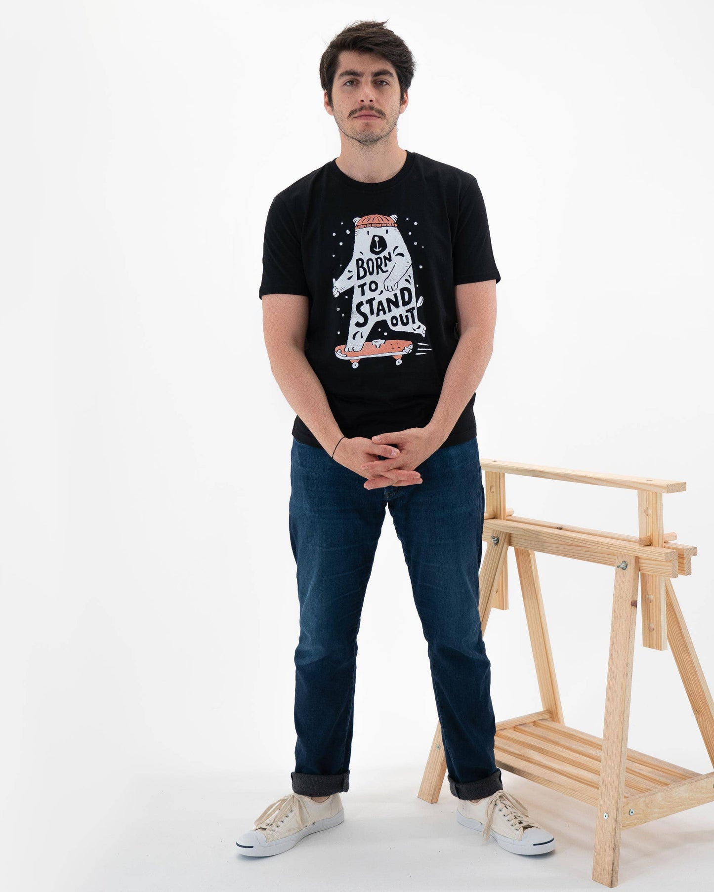 Born To Stand Out Tee - Skateboard Graphic Tee: M