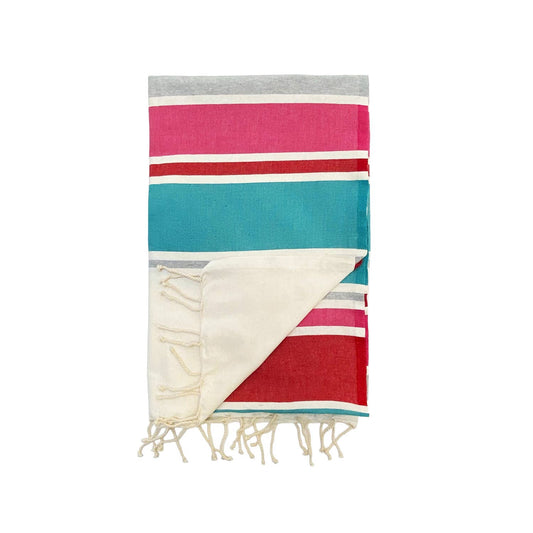 Traditional flat fouta Hélios 100x200: Lake