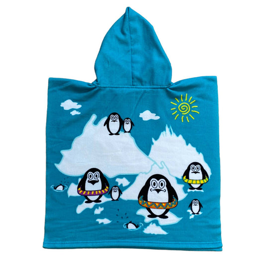 Beach poncho kid design Artic