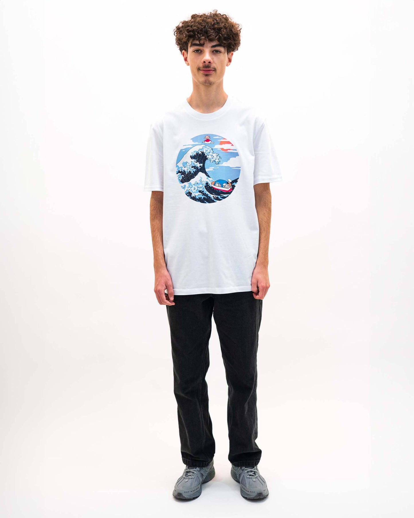 Ponyo Wave Tshirt - Japanese Anime Graphic T-Shirt: XL