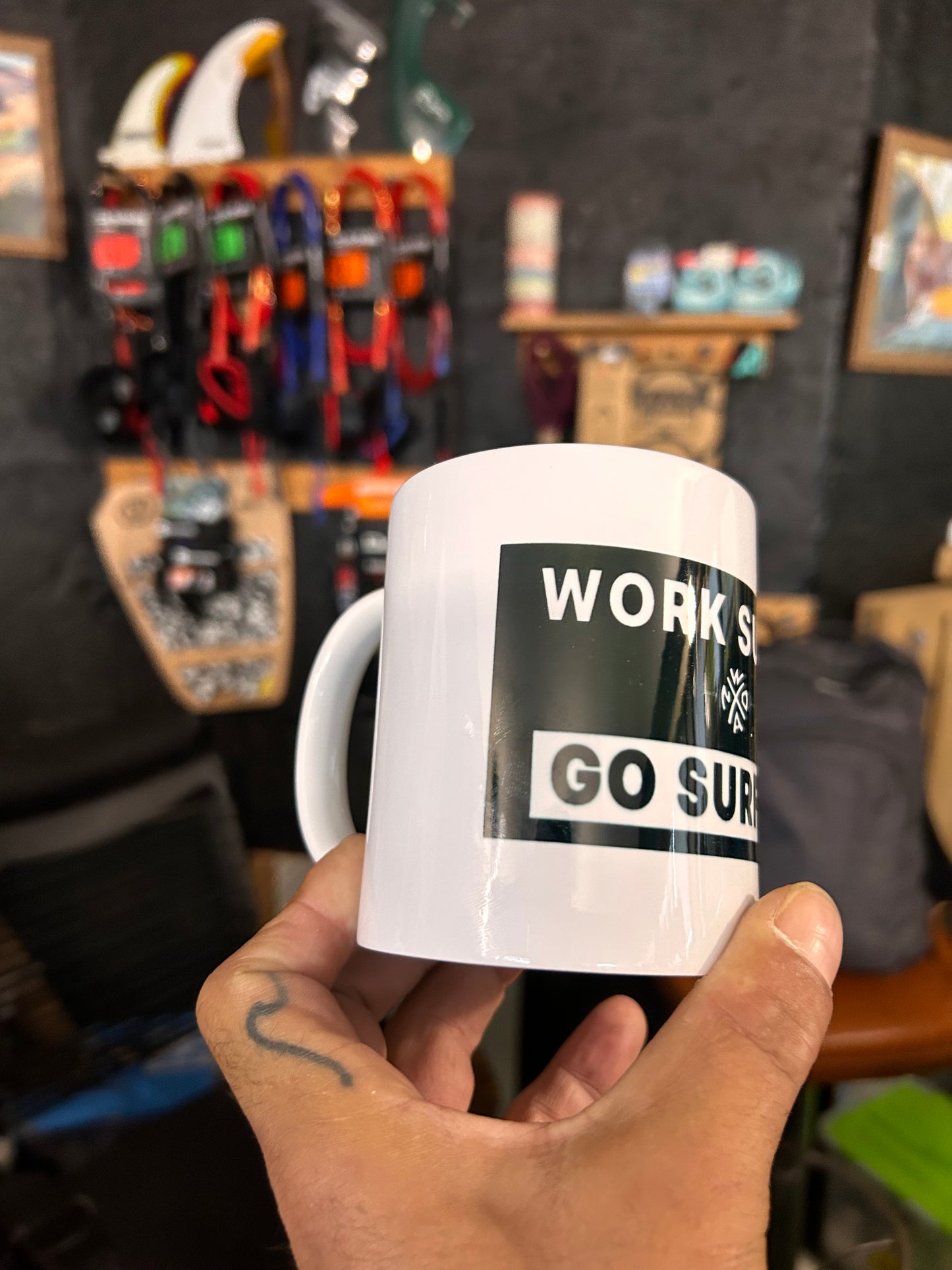 MUG Work Sucks Go Surfing