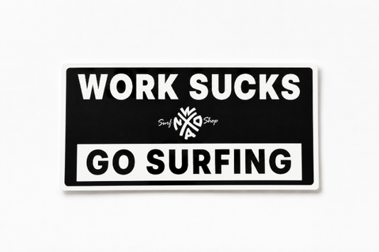 Sticker WORK SUCKS GO SURFING