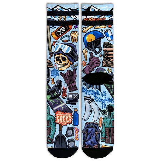 Chaussettes AMERICAN SOCKS - Snow Ripper - Mid High