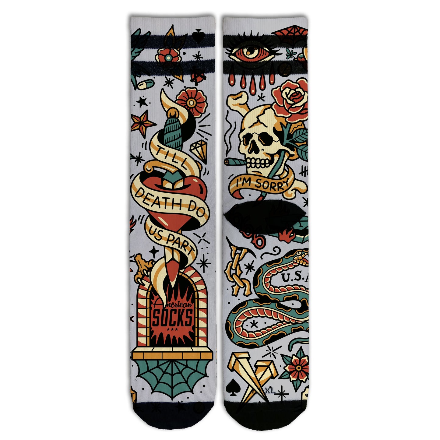 Chaussettes AMERICAN SOCKS - Till Death Do Us Part - Mid High