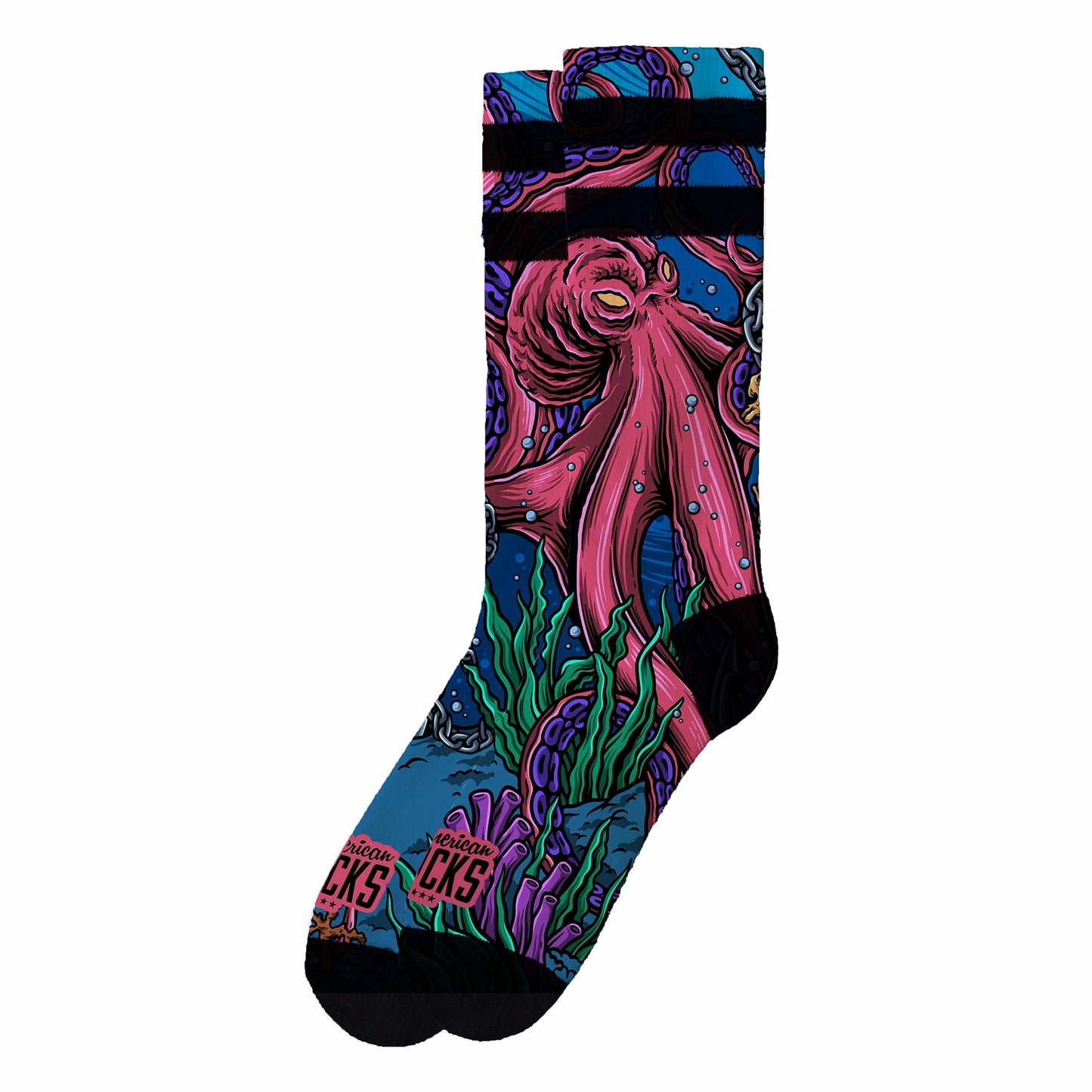Chaussettes AMERICAN SOCKS - Octopus - Mid High