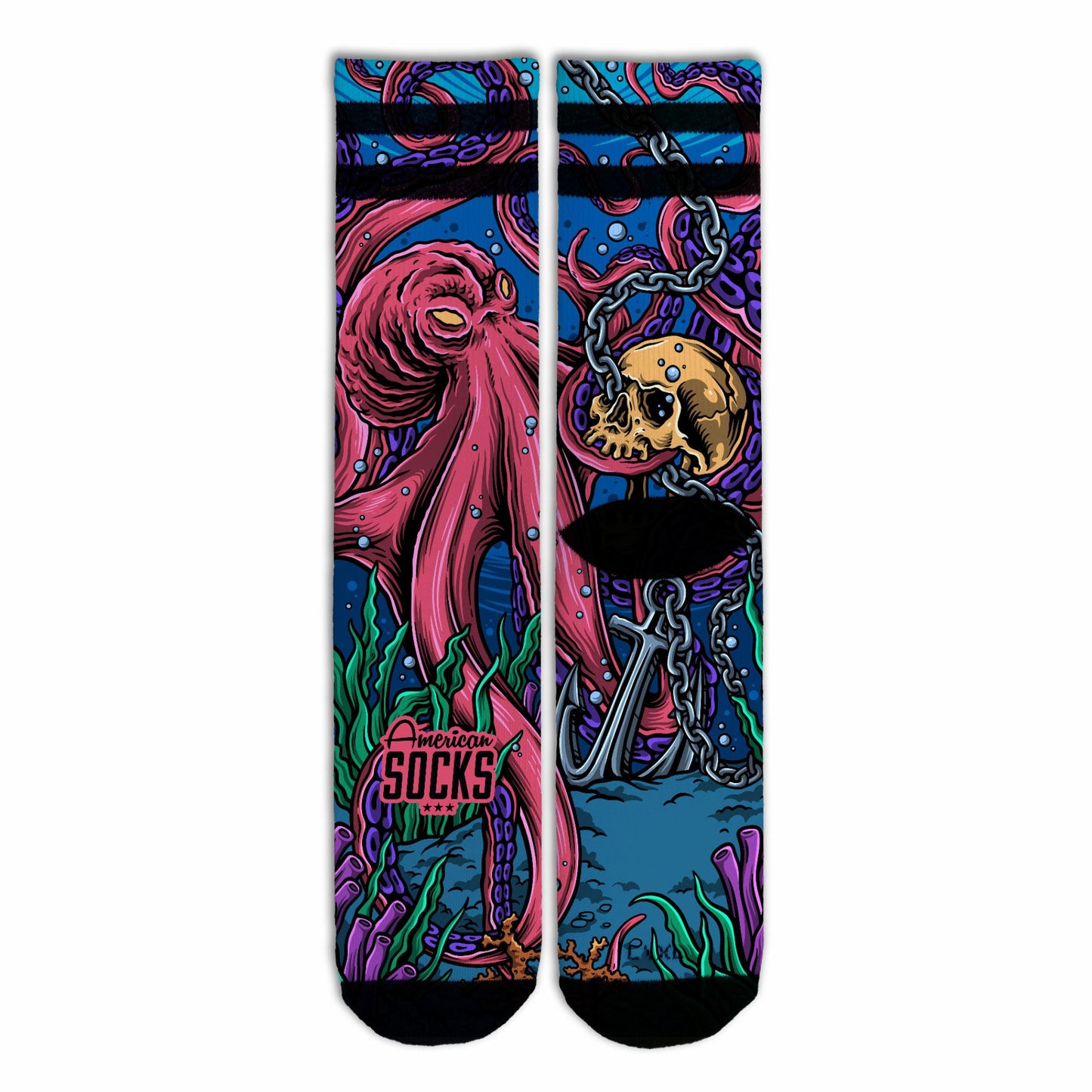 Chaussettes AMERICAN SOCKS - Octopus - Mid High